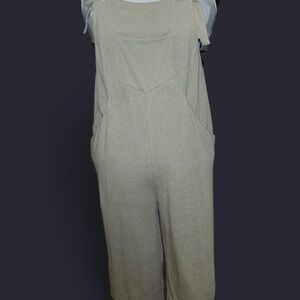 Umgee Light Tan Jumpsuit